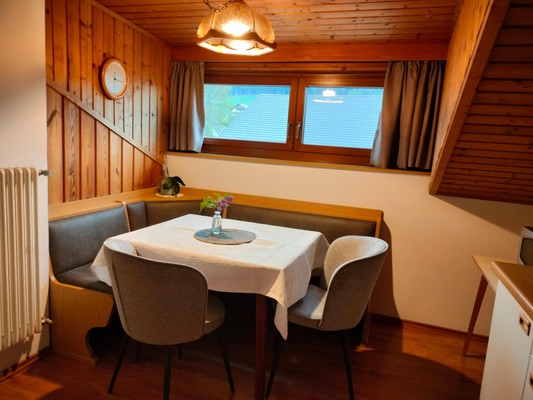 La zona giorno Appartamenti in agriturismo Huberhof
