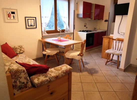 Der Wohnraum Ferienwohnungen Casa Pedrini