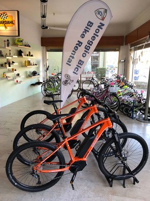 The bike storage