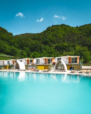 Photo of the outdoor swimming pool