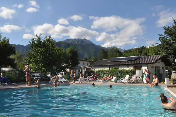 Photo of the outdoor swimming pool