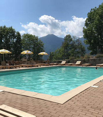 Photo of the outdoor swimming pool