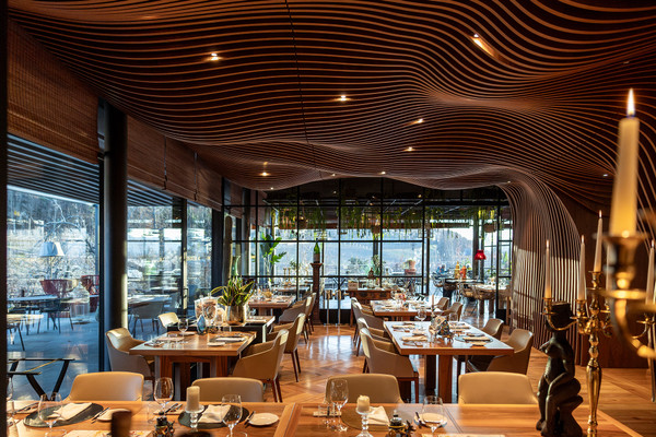 Il ristorante Montagna (Strada del Vino Sud) Manna Resort
