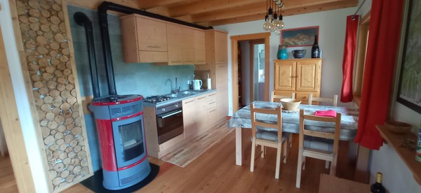 Foto della cucina Tabià Fregona