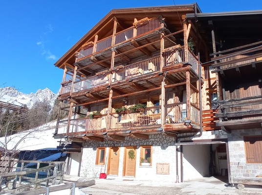 Foto Außenansicht Ferienwohnung Tabià Fregona