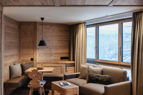 The living area Kolfuschgerhof Mountain Resort