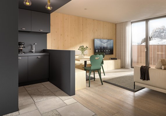 Der Wohnraum Movi family Apart-Hotel