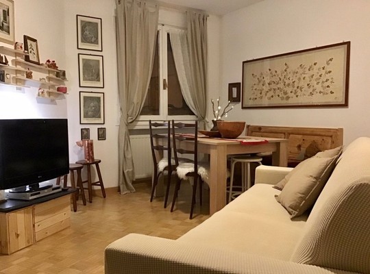 The living area Apartment Un nido in paese
