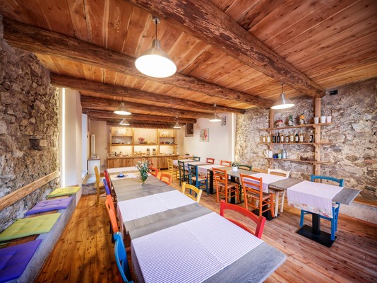 The restaurant Macra (Valle Maira) Locanda Del Silenzio