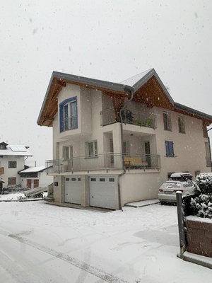 Foto Außenansicht im Winter Angeli Dolomiti House 2