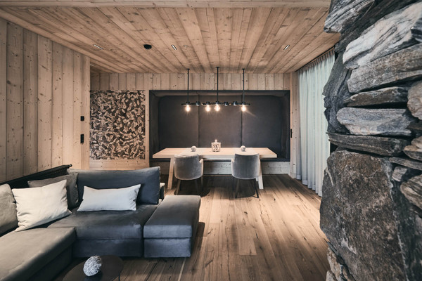 La zona giorno Tenne Chalets