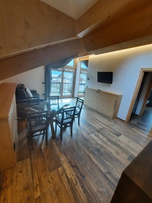 La zona giorno Appartamenti Olympic Chalet