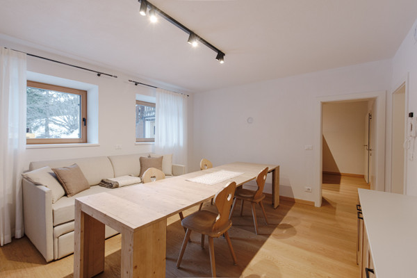 La zona giorno Samont, Apartments & Private Wellness