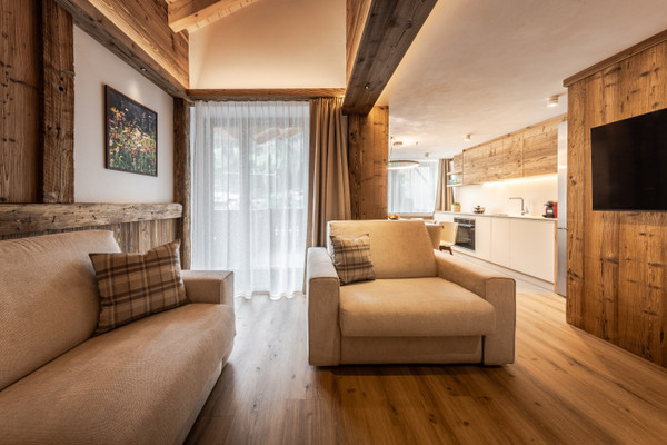 Der Wohnraum Ferienwohnungen Dolomites