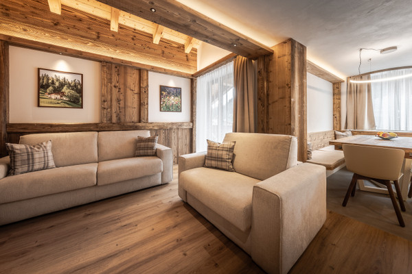 Der Wohnraum Ferienwohnungen Dolomites