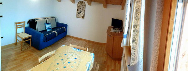 Das Wohnzimmer Ferienwohnung Lezuo Ingenuino