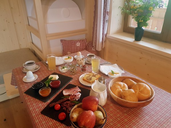 La colazione Appartamenti in agriturismo Masunerhof