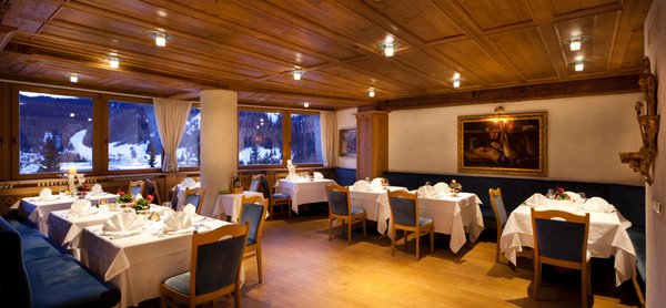 Il ristorante Corvara Sassongher
