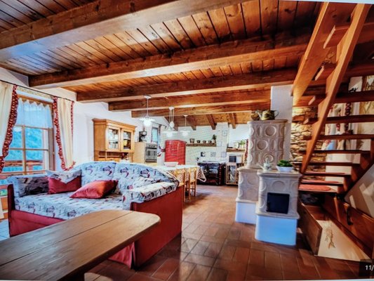 The living area Apartment in hut Chalet Berghof L'Aret