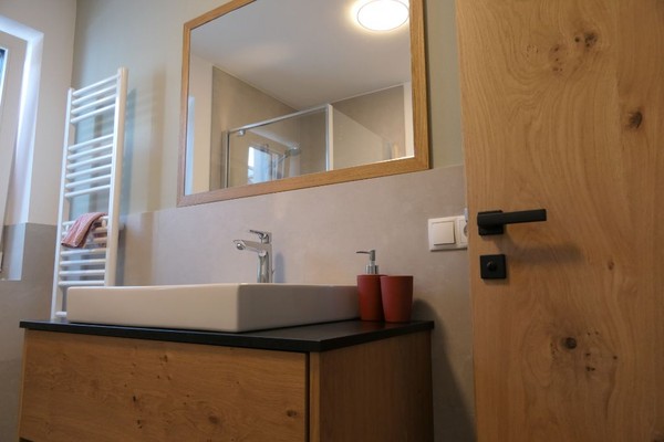 Foto del bagno Appartamento Kronplatz