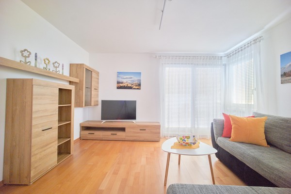 The living area Valdaora Apartments