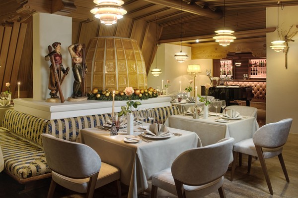 The restaurant Selva Gardena / Wolkenstein Charming Hotel Genziana