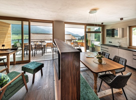 La zona giorno Silent Luxury Chalet Laiet