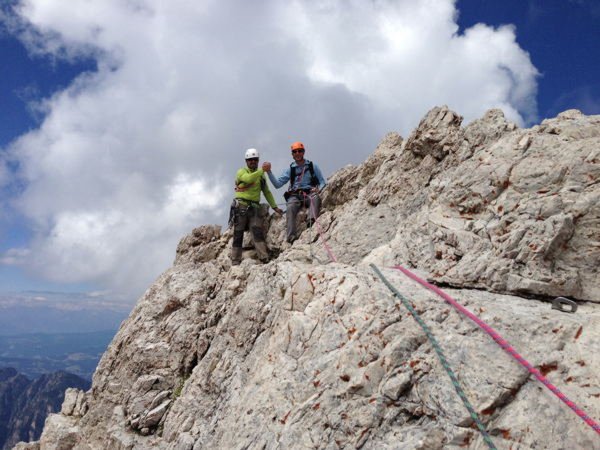 Sommer Präsentationsbild Bergsteigerschule Dolomiti Val di Fassa