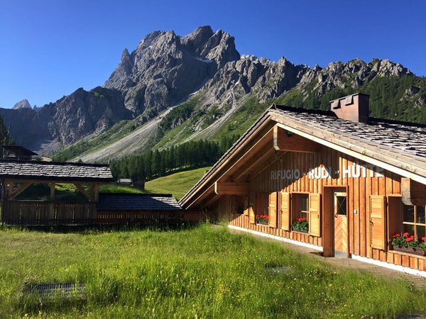 Photo exteriors in summer Mountain hut Rudi Hütte