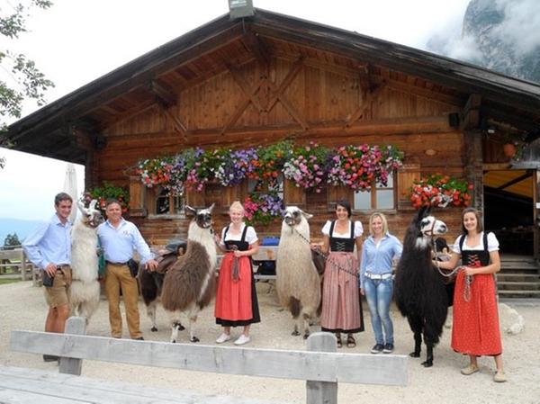 Photo exteriors in summer Alpine farm Tuffalm