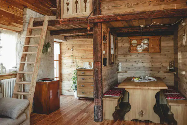 La zona giorno Casa vacanze Baita Incantata