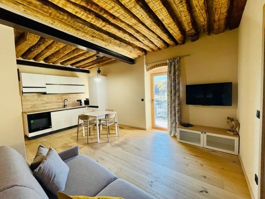 La zona giorno Appartamenti La casina di Vigo
