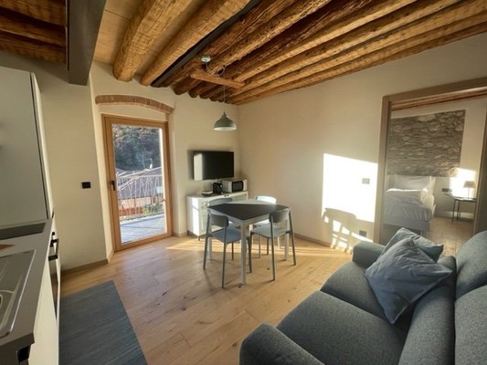 La zona giorno Appartamenti La casina di Vigo
