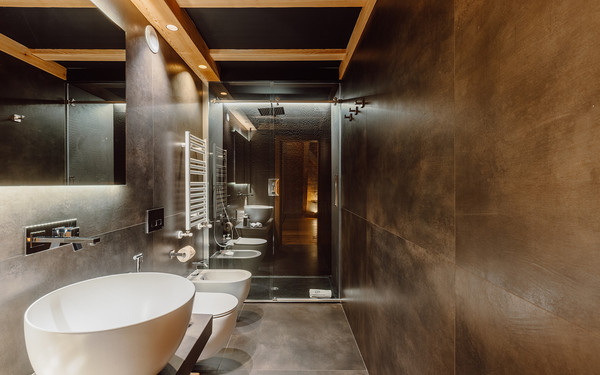 Foto del bagno Hotel Au Charmant Petit Lac