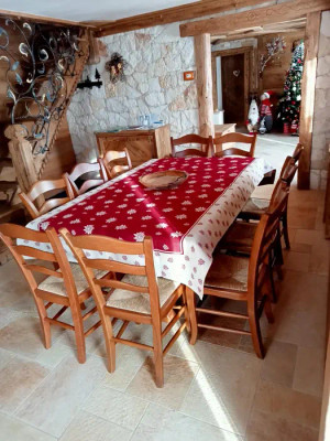 La zona giorno Baita Chalet Antica Porta