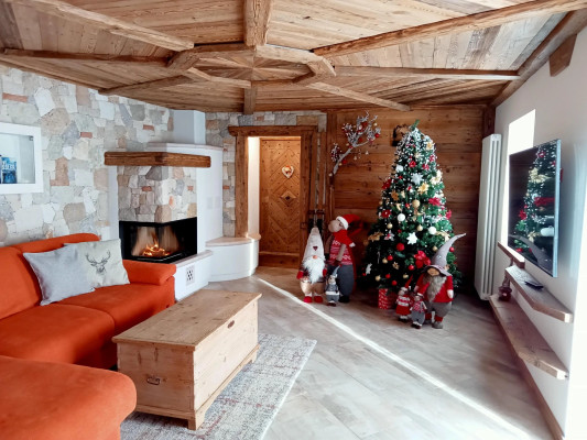 La zona giorno Baita Chalet Antica Porta