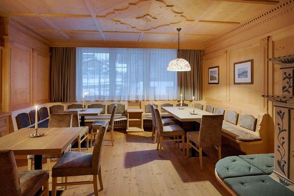 The restaurant Selva Gardena / Wolkenstein Villa Genziana