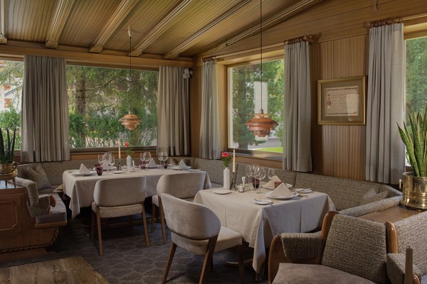 The restaurant Selva Gardena / Wolkenstein Villa Genziana