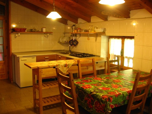 La zona giorno Appartamenti in baita Pialemont Champorcher