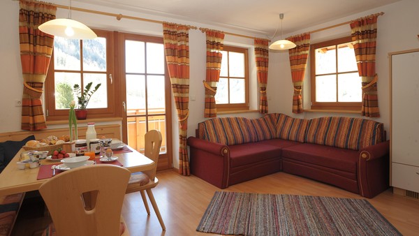 The living area Farmhouse apartments Wegerhof