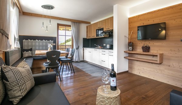 Der Wohnraum Ferienwohnungen auf dem Bauernhof Gutonhof