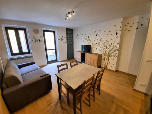 Der Wohnraum Ferienwohnung Casa Magna