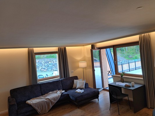 La zona giorno Aparthotel Tyrol