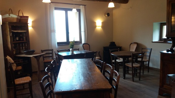 La zona giorno Rifugio con camere Le Baite di Baudinet