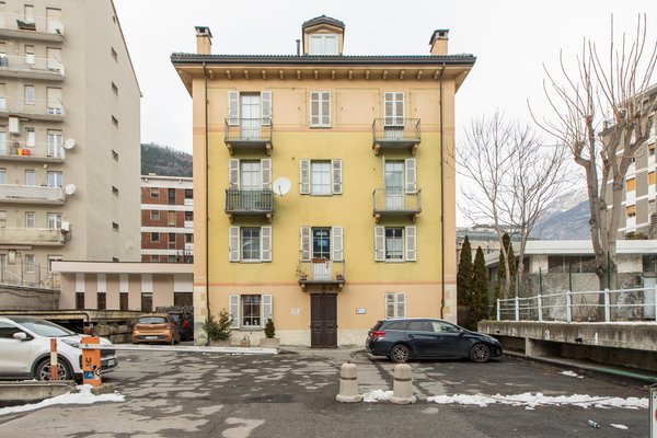 Foto invernale di presentazione Appartamenti Casa Alpina Aosta