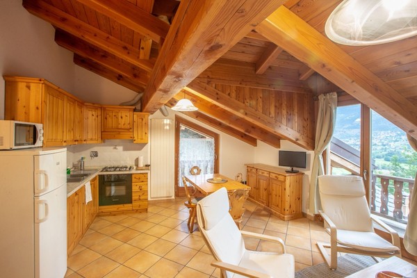 Foto der Küche Casa Alpina Sarre