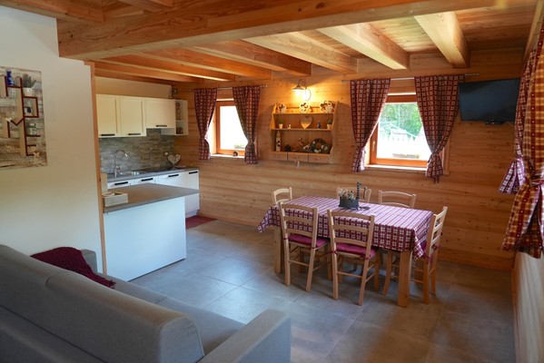 La zona giorno Chalet Navauce