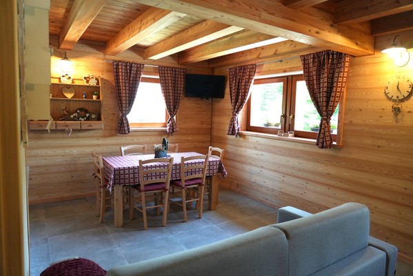 La zona giorno Chalet Navauce