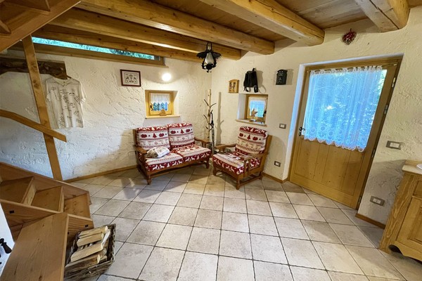 The living area Holiday House Chalet al Mus