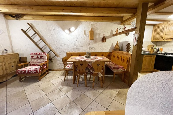 The living area Holiday House Chalet al Mus